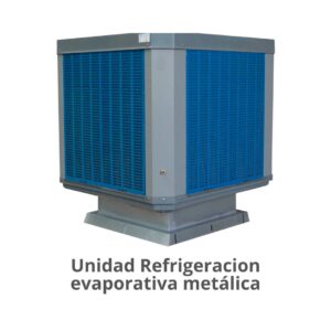 Unidad refrigeración evaporativa de metal